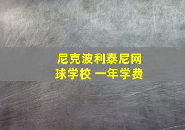 尼克波利泰尼网球学校 一年学费